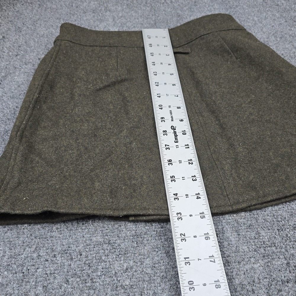 Abercrombie & Fitch Wool Mini Skirt Womens Y2K 90s Grunge Button Front Medium - Picture 8 of 9